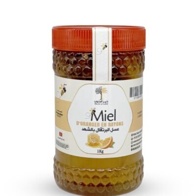 Miel d’oranger avec rayons en plastique –  عسل الليمون بالشهد
