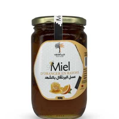 Miel d’oranger avec rayons en verre –  عسل الليمون بالشهد